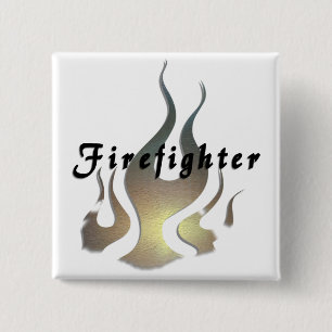 Feuerwehrmann-Abziehbild Button