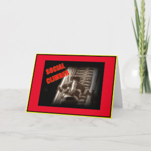 Feuerwehrmann am Arbeitsplatz, leere Karte