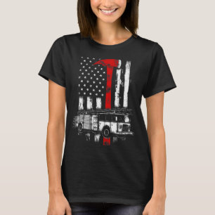 Feuerwehrmann - Amerikanischer Feuerwehrmann - rot T-Shirt