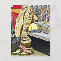 Feuerwehrmann Anzug und LKW