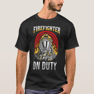 Feuerwehrmann auf Dienst Feuerwehrleute - Aktionsa T-Shirt