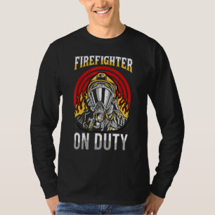 Feuerwehrmann auf Dienst Feuerwehrleute - Aktionsa T-Shirt