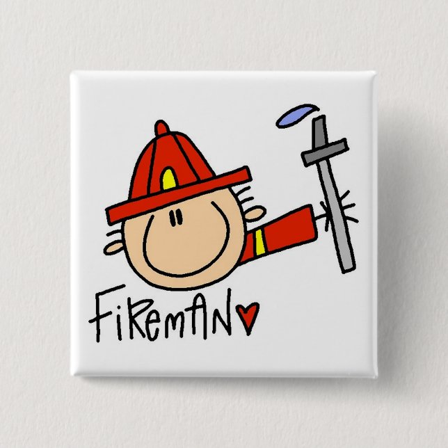 Feuerwehrmann Button (Vorderseite)