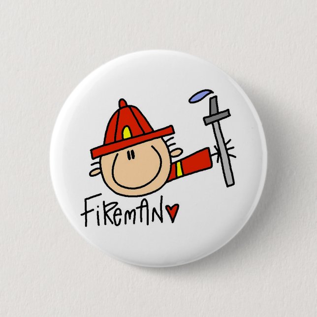 Feuerwehrmann Button (Vorderseite)