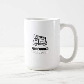 Feuerwehrmann; clever & verrückt - Feuerwehrfahrze Kaffeetasse