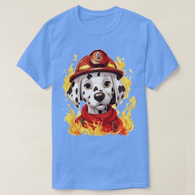 Feuerwehrmann Dalmatiner 1 T-Shirt (Design vorne)