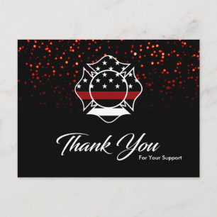 Feuerwehrmann Dankeschön Karte