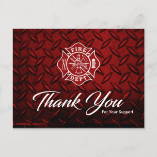 Feuerwehrmann Dankeschön Karte