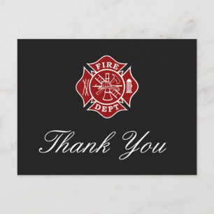 Feuerwehrmann Dankeschön Karte