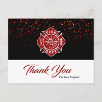 Feuerwehrmann Dankeschön Karte