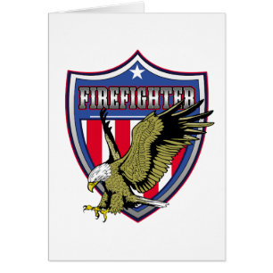 Feuerwehrmann-Eagle-Schild