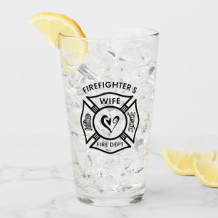 Feuerwehrmann-Ehefrau-Malteserkreuz Glas