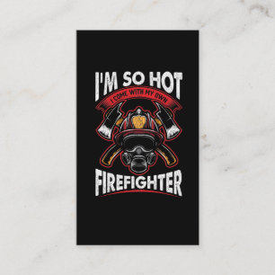 Feuerwehrmann Ehefrau Sprichwort Hot Fireman Husba Visitenkarte