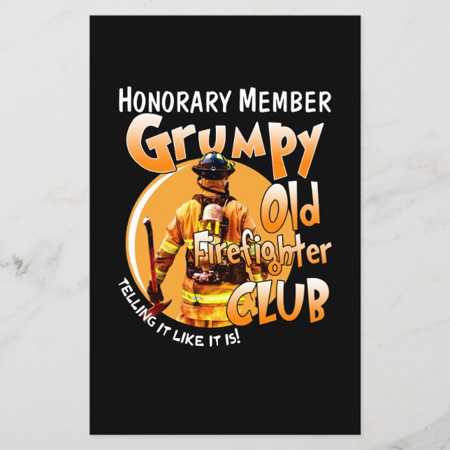 Feuerwehrmann | Ehrenmitglied Grumpy Firefighter Flyer (Vorne)
