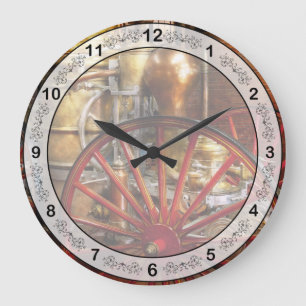 Feuerwehrmann - Eines Tages, vor langer Zeit Große Wanduhr
