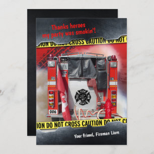 Feuerwehrmann Einladung