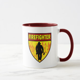 FEUERWEHRMANN-EMBLEM TASSE