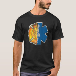 Feuerwehrmann Emt Stolz Emt Feuerwehrmann Ems Abze T-Shirt