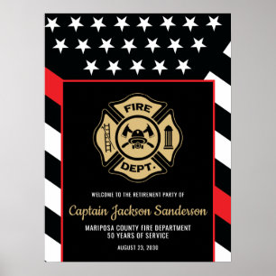 Feuerwehrmann Feuerwehr Feuerwehrmann Rentenversic Poster