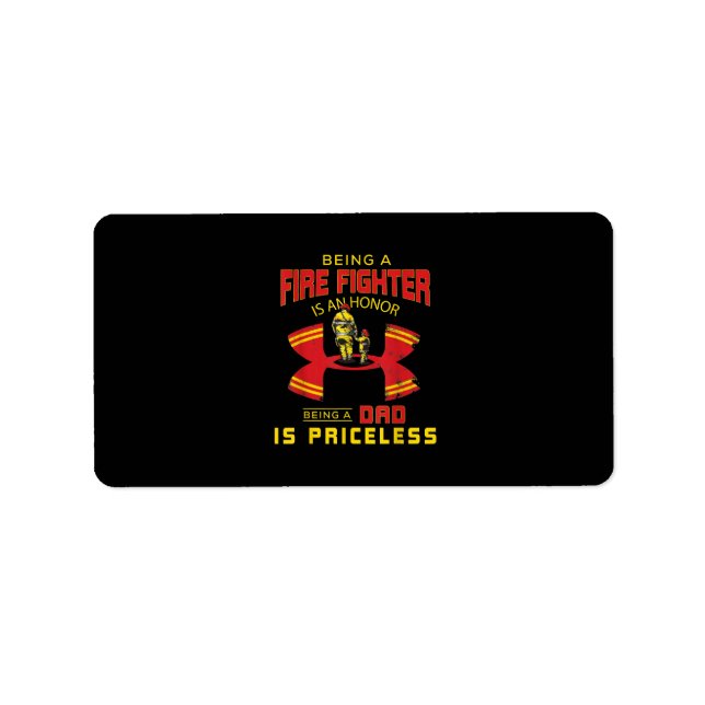 Feuerwehrmann - Feuerwehrmann Adressaufkleber (Vorne)