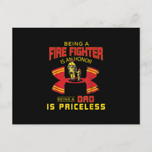 Feuerwehrmann - Feuerwehrmann Feiertagspostkarte