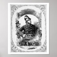 "Feuerwehrmann/Feuerwehrmann" Vintage Illustration