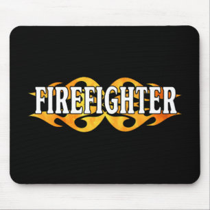 Feuerwehrmann-Flammen Mousepad