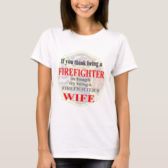 FEUERWEHRMANN-FRAU T-Shirt (Vorderseite)