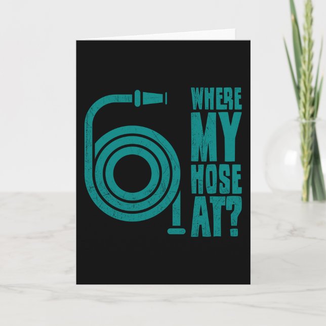 Feuerwehrmann Funny Firefighter Bekleidung Feuerwe Karte (Vorderseite)