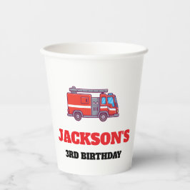 Feuerwehrmann Geburtstagspartei Pappbecher