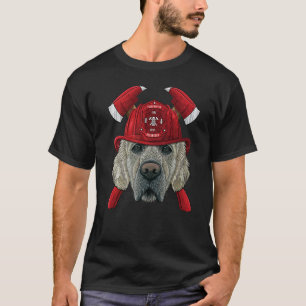 Feuerwehrmann Golden Retriever Feuerwehr Jungen Ki T-Shirt