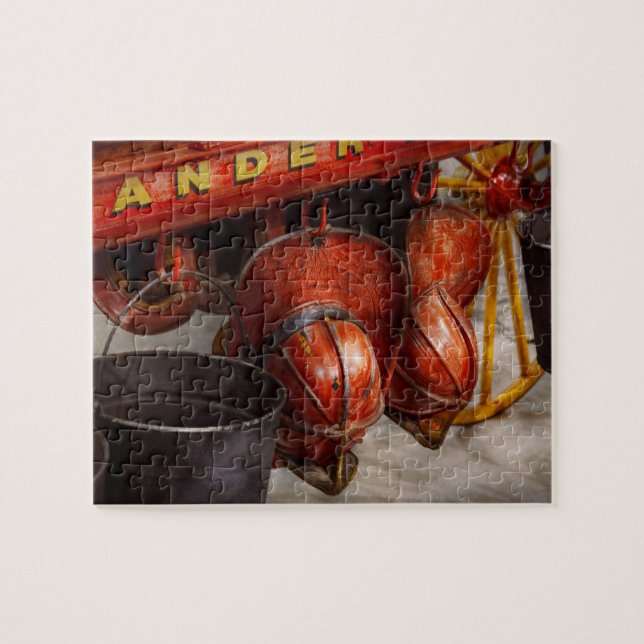 Feuerwehrmann - Hüte - ich erbot mich für dieses Puzzle (Horizontal)