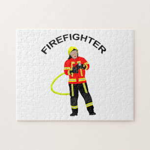 Feuerwehrmann im Einsatzkleidung-Puzzle Puzzle