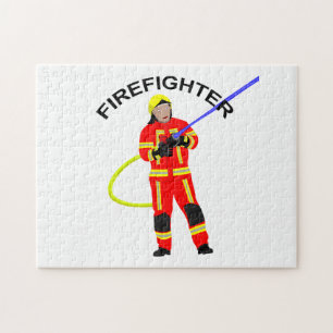 Feuerwehrmann im Einsatzkleidung-Puzzle Puzzle