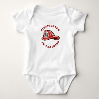 Feuerwehrmann im Training Baby Bodysuit Strampler