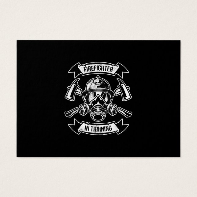 Feuerwehrmann in Ausbildung von AX-Gasmasken (Vorderseite)