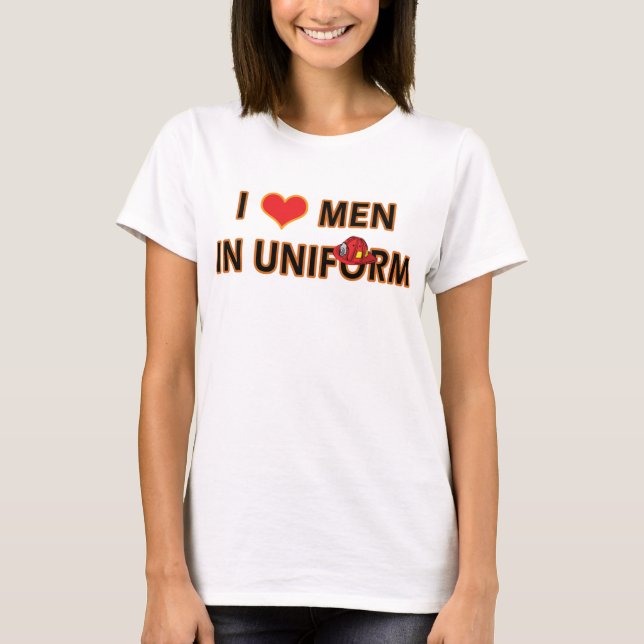 FEUERWEHRMANN IN DER UNIFORM T-Shirt (Vorderseite)