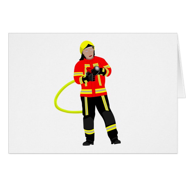 Feuerwehrmann in Einsatzkleidung (Vorderseite (Horizontal))