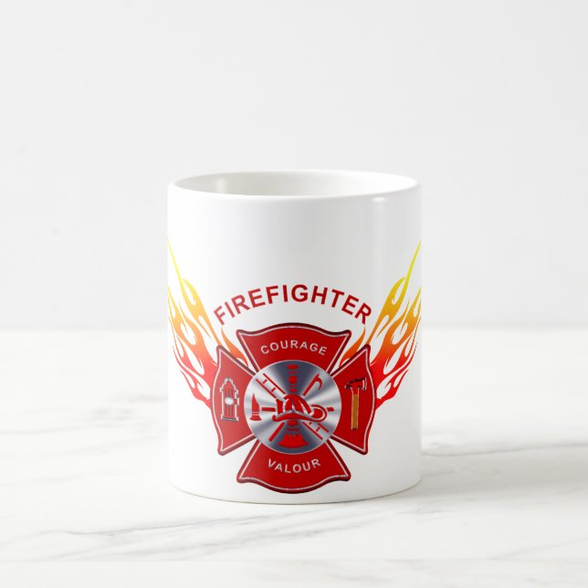 Feuerwehrmann-Kaffee-Tasse Tasse (Mittel)