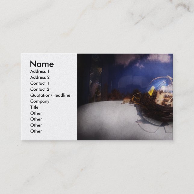 Feuerwehrmann - Kapitän Visitenkarte (Vorderseite)