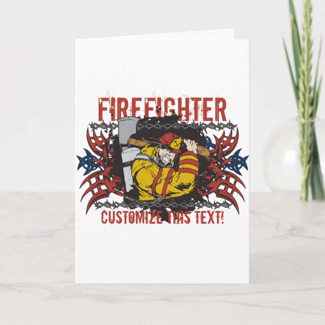 Feuerwehrmann Karte (Vorderseite)