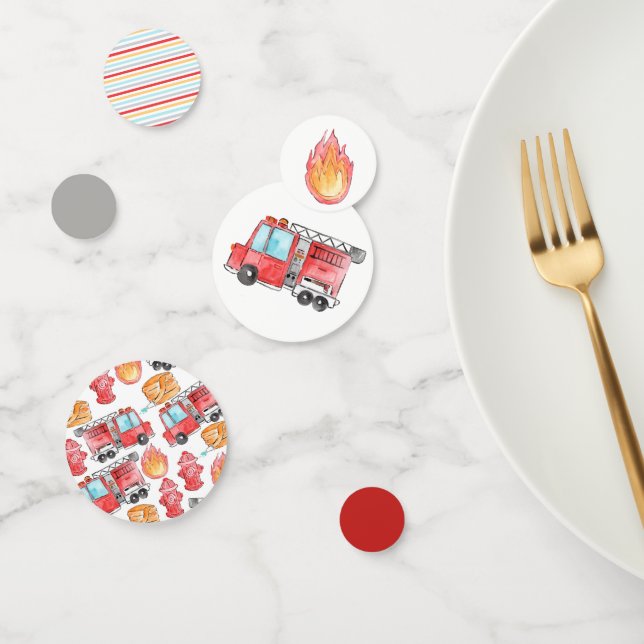 Feuerwehrmann Kind Geburtstagsparty Konfetti (Gruppe)