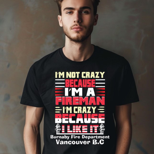 Feuerwehrmann leidenschaftlich um ihren Job T-Shirt (Von Creator hochgeladen)