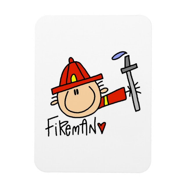 Feuerwehrmann Magnet (Vertikal)
