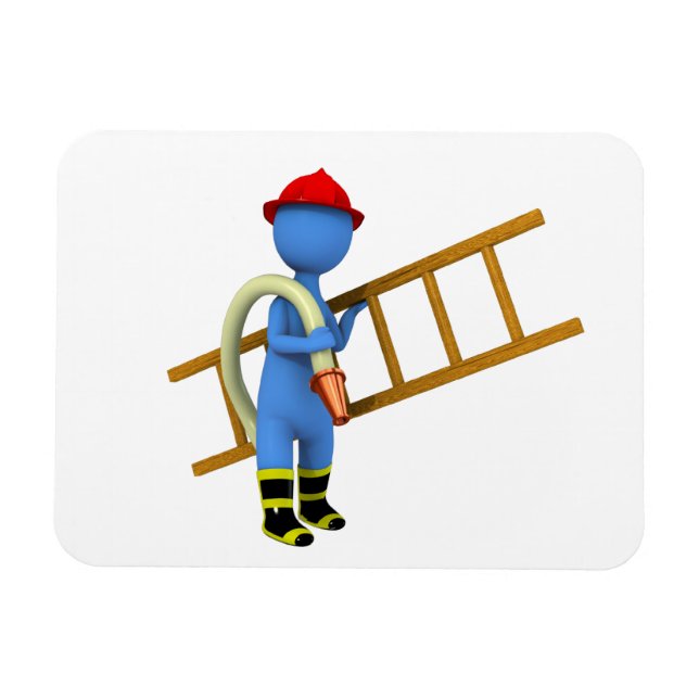 Feuerwehrmann Magnet (Horizontal)