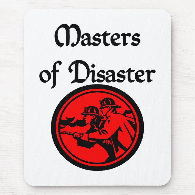 Feuerwehrmann-Mausunterlage Mousepad (Vorne)