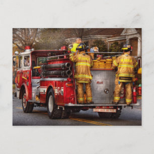 Feuerwehrmann - Metuchen Feuerwehr Postkarte