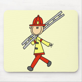 Feuerwehrmann mit Leiter-T-Shirts und Geschenken Mousepad