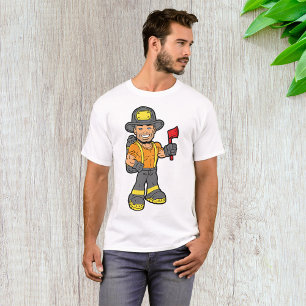 Feuerwehrmann mit x T-Shirt
