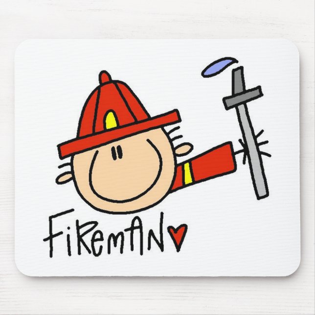 Feuerwehrmann Mousepad (Vorne)